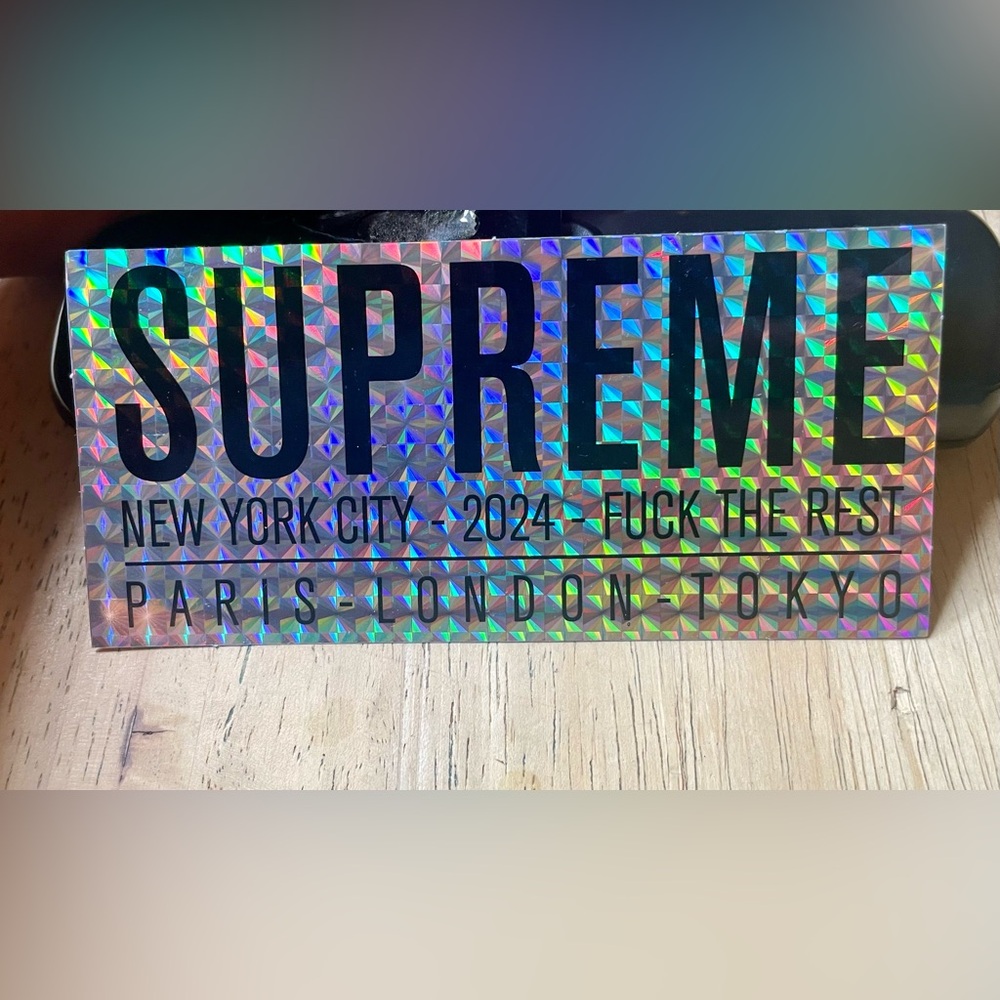 Supreme 2024 F THE REST sticker